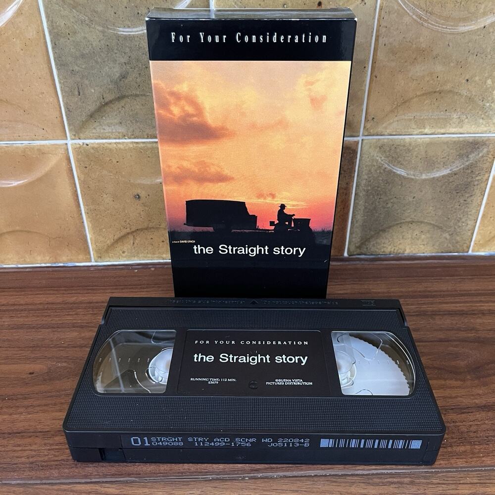 The Straight Story VHS 1999 David Lynch Academy Screener FYC Buena Vista